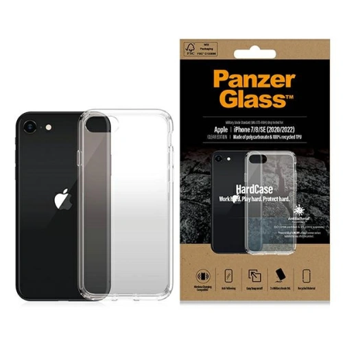 Buy PanzerGlass HardCase Apple iPhone SE 2022/SE 2020/8/7 Antibacterial Military grade Tangerine transparent 0377 - PZG286 - {ean13} - Home Screen Store Europe