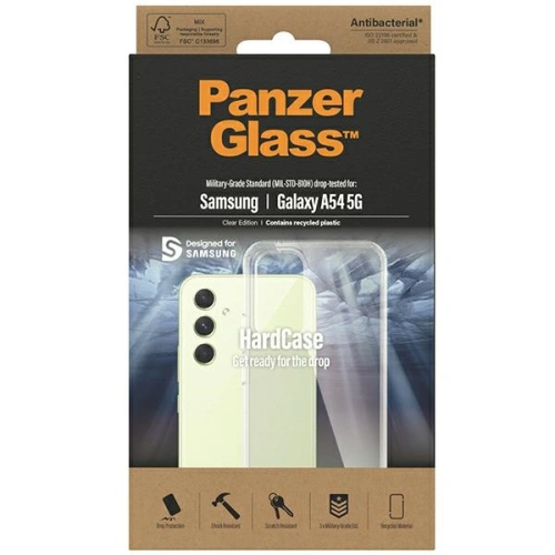 Kup Etui PanzerGlass HardCase Samsung Galaxy A54 5G Antibakteriální vojenské třídy čiré 0445 - PZG288 - {ean13} - Sklep Home Screen