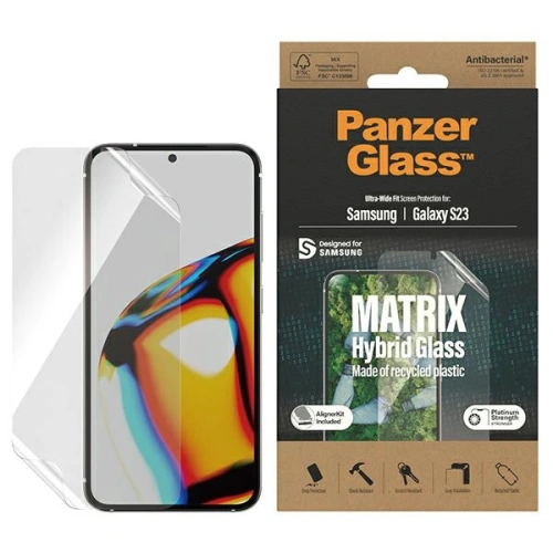 Kup PanzerGlass Samsung Hybridglas Matrix Galaxy S23 Bildschirmschutz 7318 mit Positionierer - PZG294 - {ean13} - Sklep Home Screen