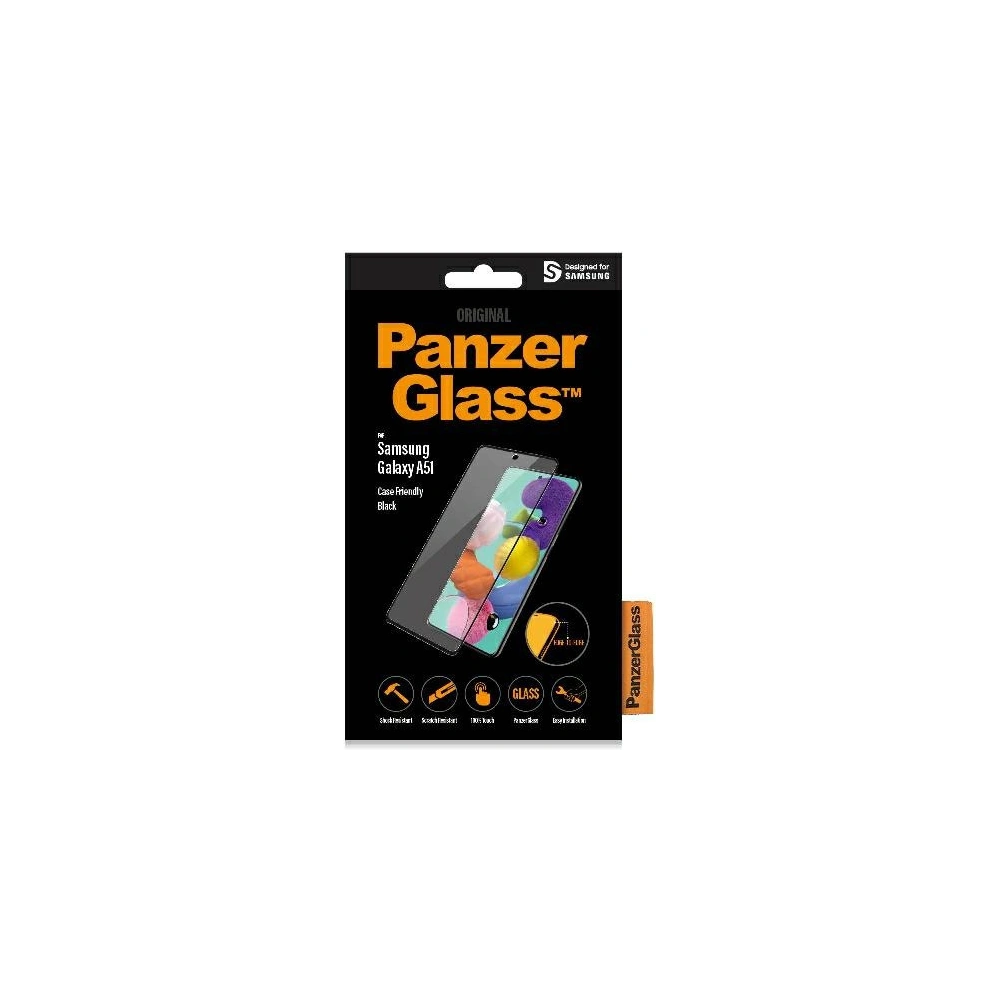 Szkło hartowane PanzerGlass Pro E2E Regular Samsung Galaxy A51 Case Friendly czarny/black