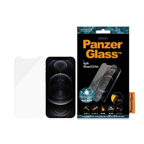 Kup Szkło hartowane PanzerGlass Pro Standard Super+ Apple iPhone 12/12 Pro Antibacterial - PZG307 - {ean13} - Sklep Home Screen