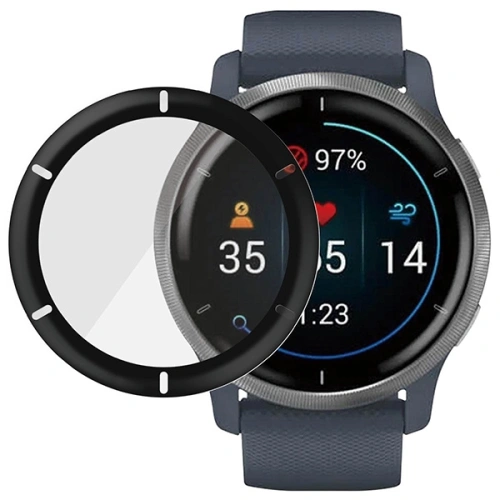 Kup Zesílené sklo PanzerGlass SmartWatch Garmin Venu 2/Venu 2 Plus/Vivoactive 4 černé/black 3652 - PZG313 - {ean13} - Sklep Home Screen
