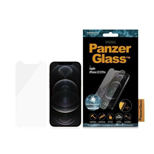 Kup Edzett üveg PanzerGlass Standard Super+ Apple iPhone 12/12 Pro Antibakteriális - PZG320 - {ean13} - Sklep Home Screen