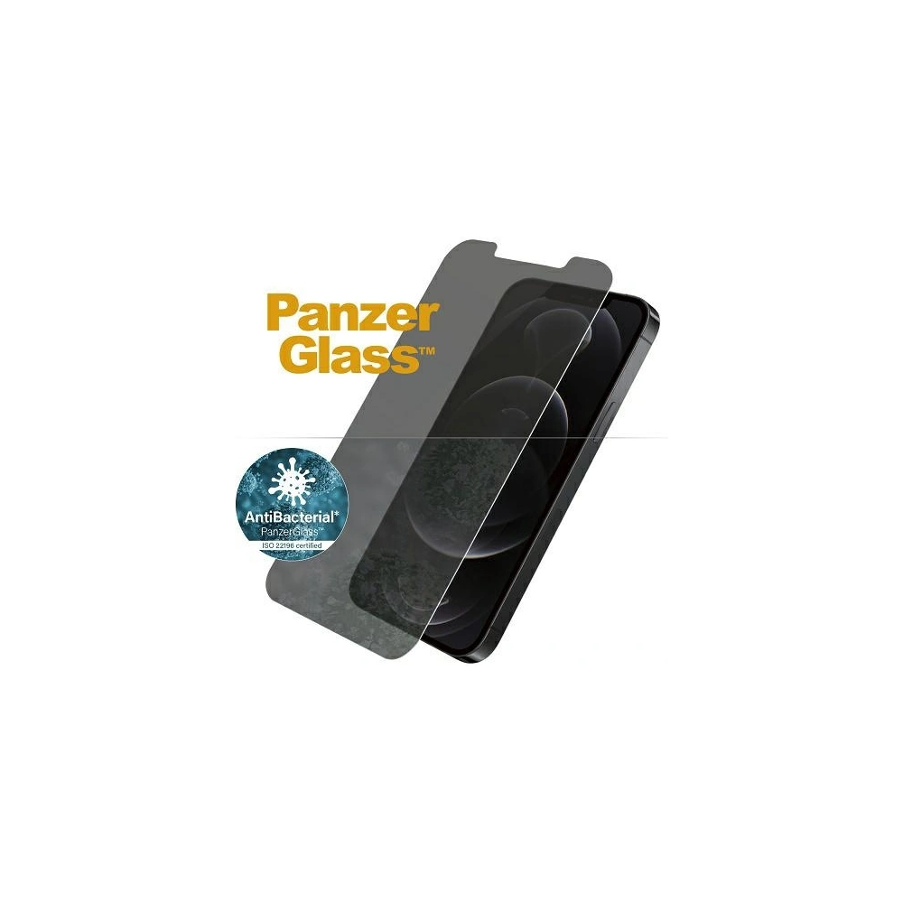 Szkło hartowane PanzerGlass Standard Super+ Apple iPhone 12/12 Pro Privacy Antibacterial