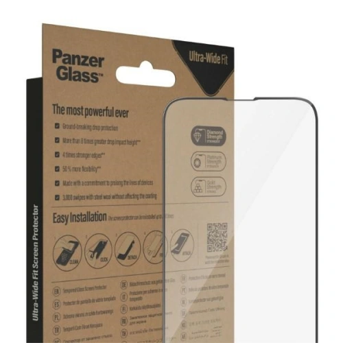 Kup Szkło hartowane PanzerGlass Ultra-Wide Fit Apple iPhone 14/13/13 Pro Screen Protection Antibacterial Easy Aligner Included 2783 - PZG341 - {ean13} - Sklep Home Screen