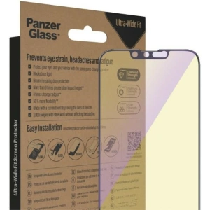 Kup Szkło hartowane PanzerGlass Ultra-Wide Fit Apple iPhone 14/13/13 Pro Screen Protection Antibacterial Easy Aligner Included Anti-blue light 2791 - PZG342 - {ean13} - Sklep Home Screen