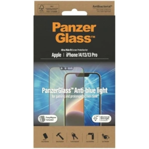 Kup Szkło hartowane PanzerGlass Ultra-Wide Fit Apple iPhone 14/13/13 Pro Screen Protection Antibacterial Easy Aligner Included Anti-blue light 2791 - PZG342 - {ean13} - Sklep Home Screen