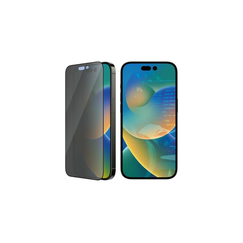 Szkło hartowane PanzerGlass Ultra-Wide Fit Apple iPhone 14 Pro Privacy Screen Protection Antibacterial Easy Aligner Included P2784