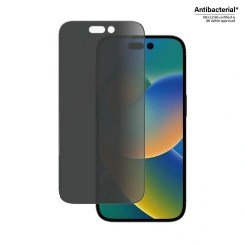Kup Szkło hartowane PanzerGlass Ultra-Wide Fit Apple iPhone 14 Pro Privacy Screen Protection Antibacterial P2772 - PZG345 - {ean13} - Sklep Home Screen