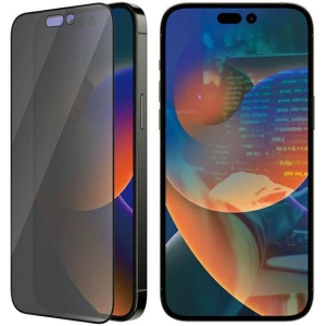 Sticlă securizată PanzerGlass Ultra-Wide Fit Apple iPhone 14 Pro Max Protecție Ecran Privacy Antibacteriană Inclus Aliniator Ușor P2786