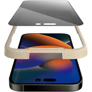 Sticlă securizată PanzerGlass Ultra-Wide Fit Apple iPhone 14 Pro Max Protecție Ecran Privacy Antibacteriană Inclus Aliniator Ușor P2786