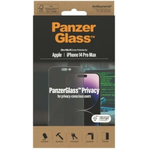 Kup Szkło hartowane PanzerGlass Ultra-Wide Fit Apple iPhone 14 Pro Max Privacy Screen Protection Antibacterial P2774 - PZG351 - {ean13} - Sklep Home Screen