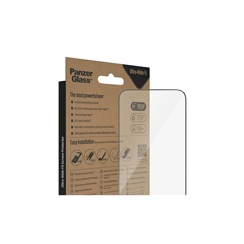 Szkło hartowane PanzerGlass Ultra-Wide Fit Apple iPhone 14 Pro Max Screen Protection Antibacterial Easy Aligner Included 2786
