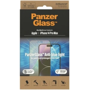 Kup Szkło hartowane PanzerGlass Ultra-Wide Fit Apple iPhone 14 Pro Max Screen Protection Antibacterial Easy Aligner Included Anti-blue light 2794 - PZG354 - {ean13} - Sklep Home Screen