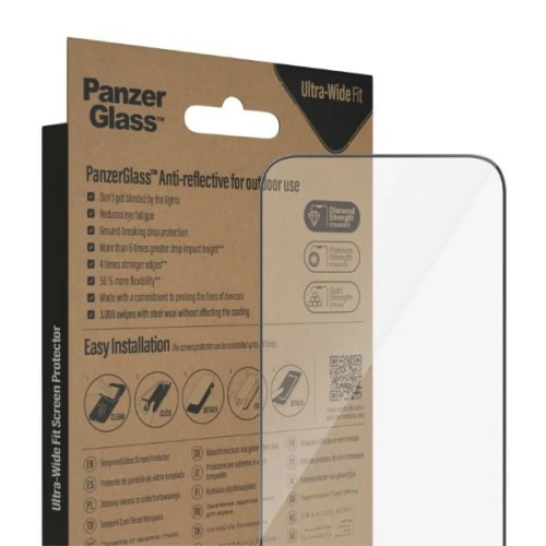 Kup Tvrzené sklo PanzerGlass Ultra-Wide Fit Apple iPhone 14 Pro Max Antireflexní Antibakteriální Snadný zarovnávač v ceně 2790 - PZG355 - {ean13} - Sklep Home Screen