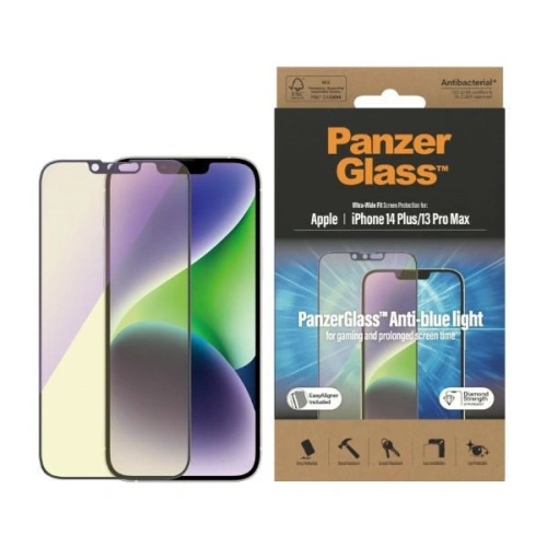 Buy PanzerGlass Ultra-Wide Fit Apple iPhone 14 Plus / 15 Plus Screen Protection Antibacterial EasyAligner Anti-blue light 2793 - PZG360 - {ean13} - Home Screen Store Europe