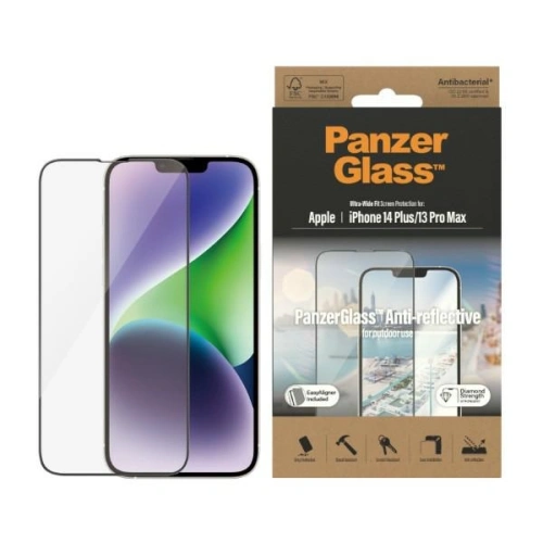 Kup Edzett üveg PanzerGlass Ultra-Wide Fit Apple iPhone iPhone 14 Plus / 15 Plus képernyővédő, tükröződésmentes, antibakteriális, könnyű igazítóval, 2789 - PZG361 - {ean13} - Sklep Home Screen