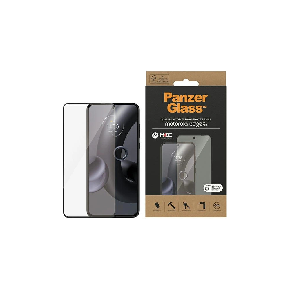 Szkło hartowane PanzerGlass Ultra-Wide Fit Motorola Moto Edge 30 Neo 6569