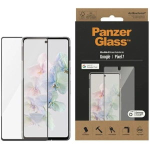 Kup Tvrzené sklo PanzerGlass Ultra-Wide Fit Google Pixel 7 Ochrana obrazovky Antibakteriální černý/black 4772 - PZG365 - {ean13} - Sklep Home Screen