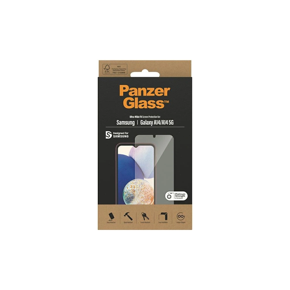 Szkło hartowane PanzerGlass Ultra-Wide Fit Samsung Galaxy A14 Screen Protection 7321