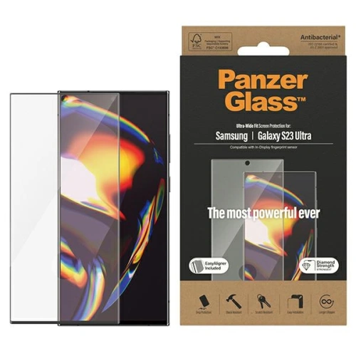 Kup Sticlă călită PanzerGlass Ultra-Wide Fit Samsung Galaxy S23 Ultra Protecție pentru ecran 7317 cu aplicator - PZG371 - {ean13} - Sklep Home Screen
