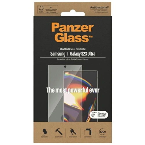 Kup Szkło hartowane PanzerGlass Ultra-Wide Fit Samsung Galaxy S23 Ultra Screen Protection 7324 - PZG372 - {ean13} - Sklep Home Screen