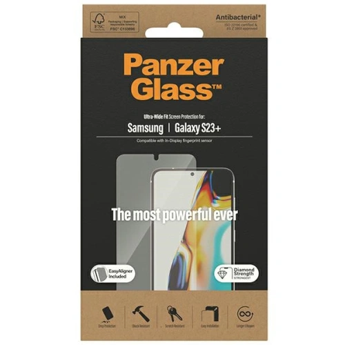 Buy PanzerGlass Ultra-Wide Fit Samsung Galaxy S23+ Plus Screen Protection 7316 EasyAligner - PZG373 - {ean13} - Home Screen Store Europe