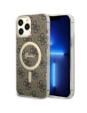 Etui Guess GUHMP13XH4STW Apple iPhone 13 Pro Max brązowy/brown hardcase 4G MagSafe