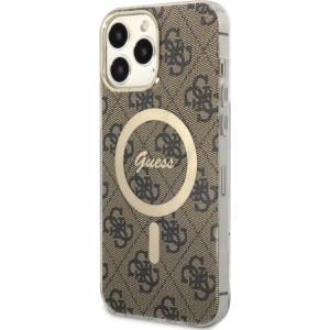 Buy Guess GUHMP13XH4STW Apple iPhone 13 Pro Max brown hardcase 4G MagSafe - GUE2472 - {ean13} - Home Screen Store Europe
