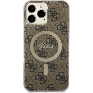 Buy Guess GUHMP13XH4STW Apple iPhone 13 Pro Max brown hardcase 4G MagSafe - GUE2472 - {ean13} - Home Screen Store Europe