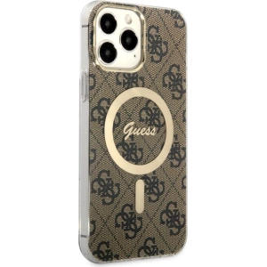 Buy Guess GUHMP13XH4STW Apple iPhone 13 Pro Max brown hardcase 4G MagSafe - GUE2472 - {ean13} - Home Screen Store Europe