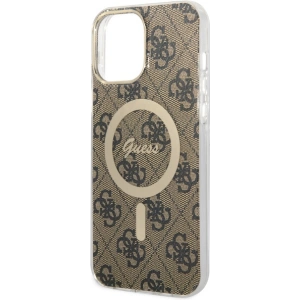 Buy Guess GUHMP13XH4STW Apple iPhone 13 Pro Max brown hardcase 4G MagSafe - GUE2472 - {ean13} - Home Screen Store Europe