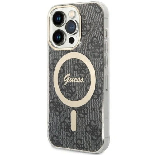 Kup Guess Apple Tasche GUHMP14LH4STK iPhone 14 Pro schwarz/schwarz Hardcase 4G MagSafe - GUE2473 - {ean13} - Sklep Home Screen