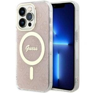 Kup Etui Guess GUHMP14LH4STP Apple iPhone 14 Pro różowy/pink hardcase 4G MagSafe - GUE2474 - {ean13} - Sklep Home Screen