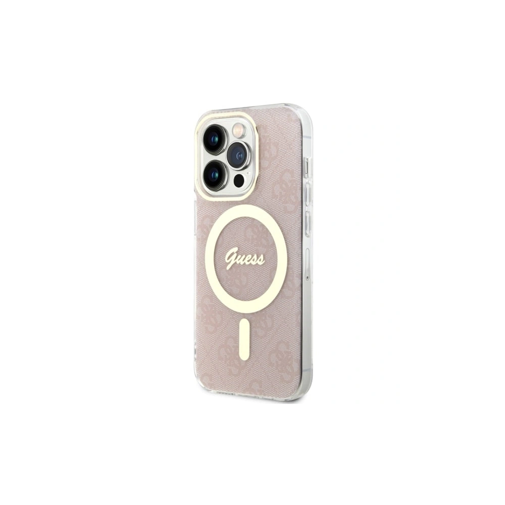 Etui Guess GUHMP14LH4STP Apple iPhone 14 Pro różowy/pink hardcase 4G MagSafe