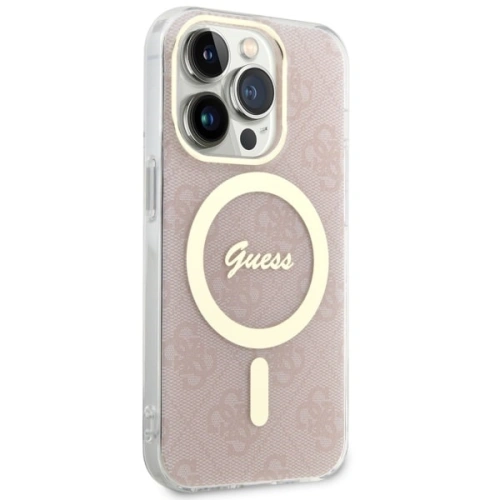 Kup Etui Guess GUHMP14LH4STP Apple iPhone 14 Pro rózsaszín/pink hardcase 4G MagSafe - GUE2474 - {ean13} - Sklep Home Screen