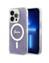 Guess Apple Tasche GUHMP14LH4STU iPhone 14 Pro lila/violett Hartschalenkoffer 4G MagSafe