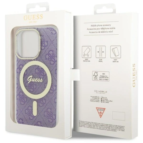 Kup Etui Guess GUHMP14LH4STU Apple iPhone 14 Pro purpurowy/purple hardcase 4G MagSafe - GUE2475 - {ean13} - Sklep Home Screen