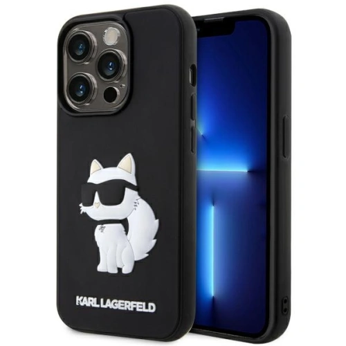 Kup Karl Lagerfeld Apple Tasche KLHCP14X3DRKHNK iPhone 14 Pro Max schwarz/schwarz Hartschale Gummi Choupette 3D - KLD1557 - {ean13} - Sklep Home Screen