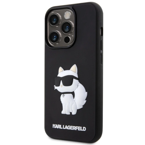 Kup Karl Lagerfeld Apple Tasche KLHCP14X3DRKHNK iPhone 14 Pro Max schwarz/schwarz Hartschale Gummi Choupette 3D - KLD1557 - {ean13} - Sklep Home Screen