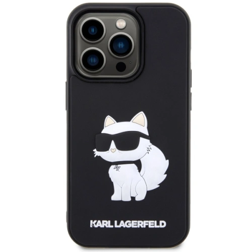 Kup Karl Lagerfeld Apple Tasche KLHCP14X3DRKHNK iPhone 14 Pro Max schwarz/schwarz Hartschale Gummi Choupette 3D - KLD1557 - {ean13} - Sklep Home Screen