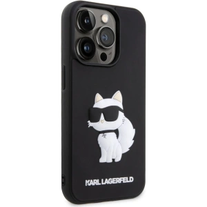 Kup Etui Karl Lagerfeld KLHCP14X3DRKHNK Apple iPhone 14 Pro Max czarny/black hardcase Rubber Choupette 3D - KLD1557 - {ean13} - Sklep Home Screen