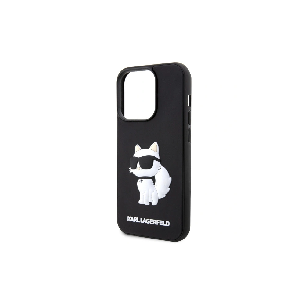 Etui Karl Lagerfeld KLHCP14X3DRKHNK Apple iPhone 14 Pro Max czarny/black hardcase Rubber Choupette 3D