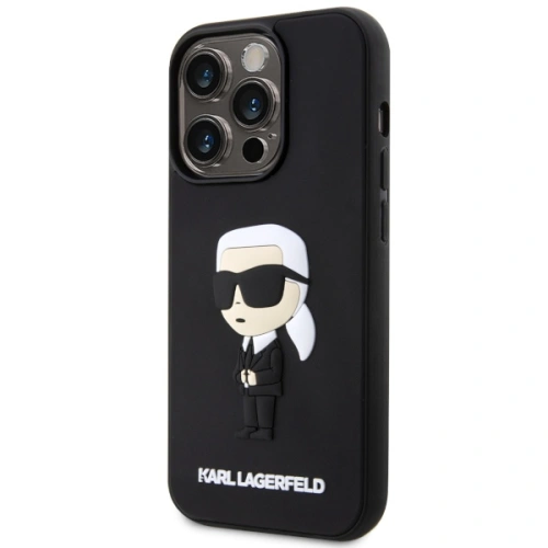 Kup Etui Karl Lagerfeld KLHCP14X3DRKINK Apple iPhone 14 Pro Max černý/black hardcase Rubber Ikonik 3D - KLD1558 - {ean13} - Sklep Home Screen