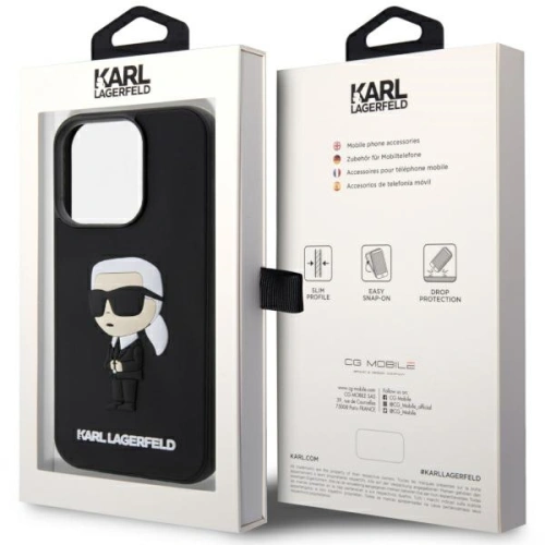 Kup Etui Karl Lagerfeld KLHCP14X3DRKINK Apple iPhone 14 Pro Max černý/black hardcase Rubber Ikonik 3D - KLD1558 - {ean13} - Sklep Home Screen