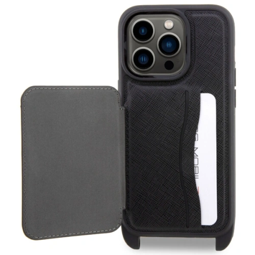 Buy Karl Lagerfeld KLHCP14XCSAKCPMK Apple iPhone 14 Pro Max hardcase black Crossbody Saffiano Karl & Choupette - KLD1559 - {ean13} - Home Screen Store Europe