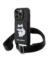 Karl Lagerfeld Apple Tasche KLHCP14XCSAKHPCK iPhone 14 Pro Max Hartschale schwarz/schwarz Crossbody Saffiano Monogram Choupette