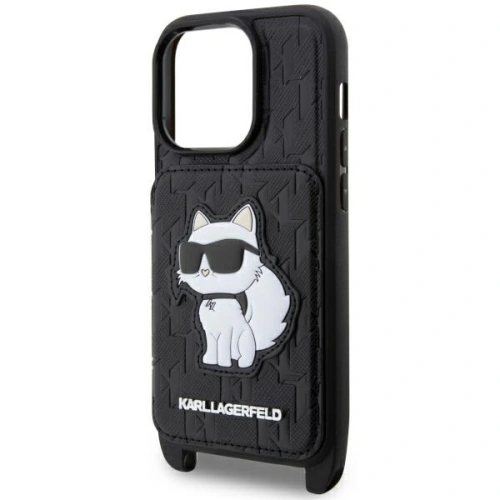 Kup Etui Karl Lagerfeld KLHCP14XCSAKHPCK Apple iPhone 14 Pro Max hardcase negru/black Crossbody Saffiano Monogram Choupette - KLD1560 - {ean13} - Sklep Home Screen