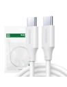 Cablul UGREEN 15172 USB-C/USB-C (alb)