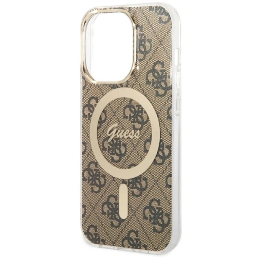 Kup Etui Guess GUHMP14LH4STW Apple iPhone 14 Pro brązowy/brown hardcase 4G MagSafe - GUE2476 - {ean13} - Sklep Home Screen